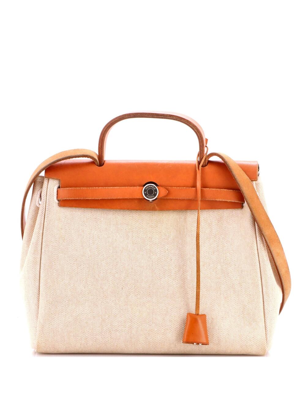 Hermes Herbag Toile And Leather Pm #348474H22B